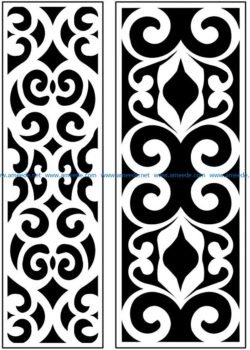 Design pattern panel screen AN00071310 file cdr and dxf free vector download for Laser cut CNC