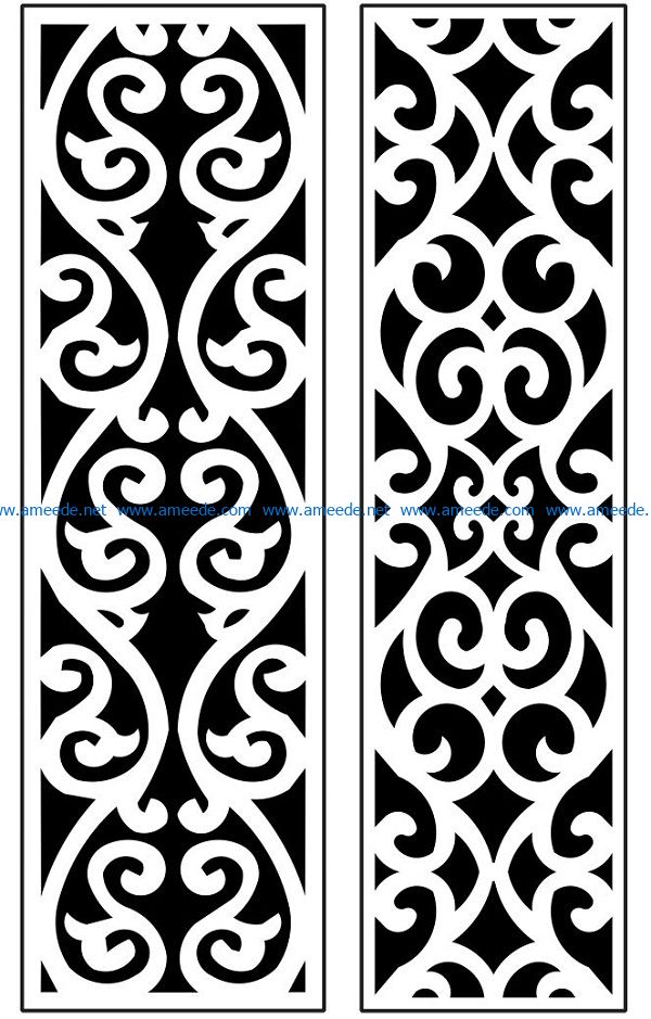 Design pattern panel screen AN00071311 file cdr and dxf free vector download for Laser cut CNC