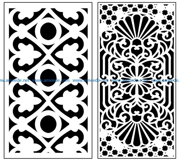 Design pattern panel screen AN00071312 file cdr and dxf free vector download for Laser cut CNC