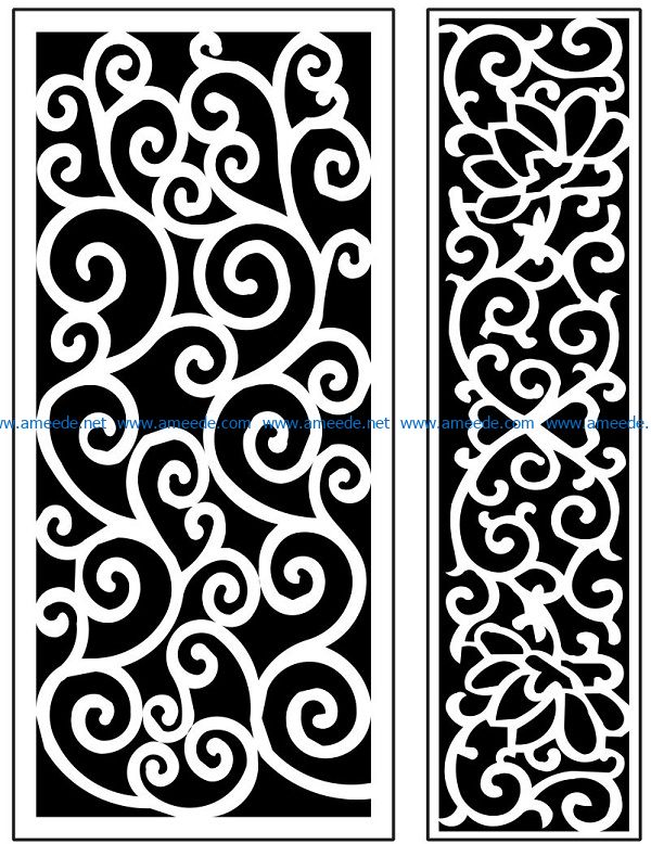 Design pattern panel screen AN00071313 file cdr and dxf free vector download for Laser cut CNC