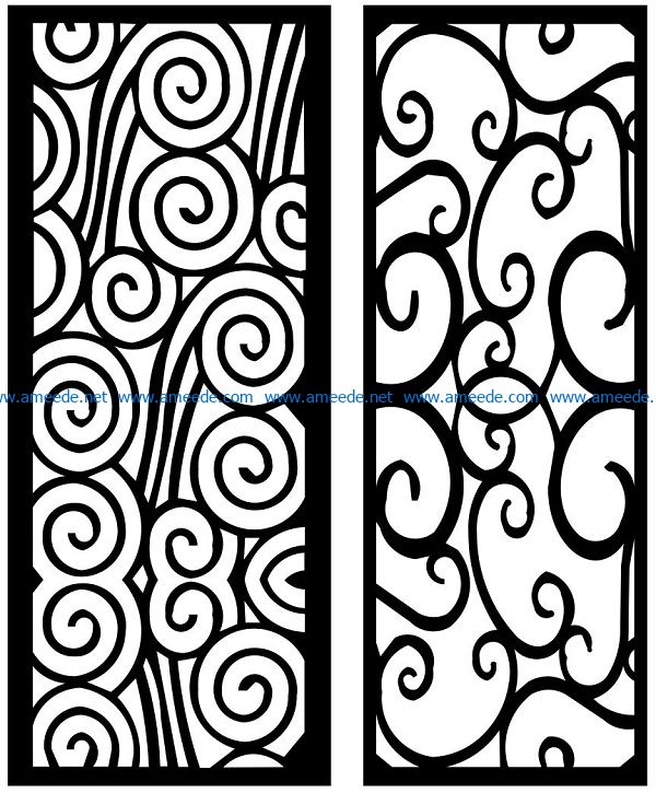 Design pattern panel screen AN00071314 file cdr and dxf free vector download for Laser cut CNC