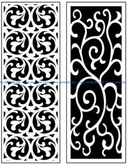 Design pattern panel screen AN00071315 file cdr and dxf free vector download for Laser cut CNC