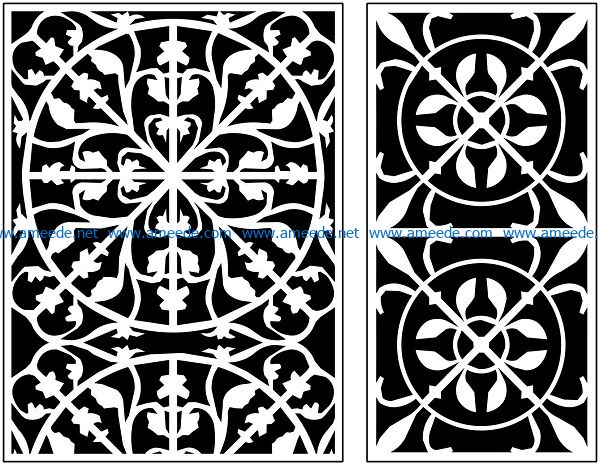 Design pattern panel screen AN00071316 file cdr and dxf free vector download for Laser cut CNC