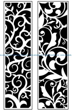 Design pattern panel screen AN00071318 file cdr and dxf free vector download for Laser cut CNC