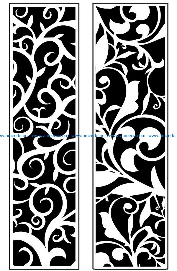 Design pattern panel screen AN00071318 file cdr and dxf free vector download for Laser cut CNC
