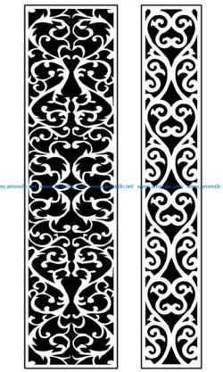 Design pattern panel screen AN00071319 file cdr and dxf free vector download for Laser cut CNC