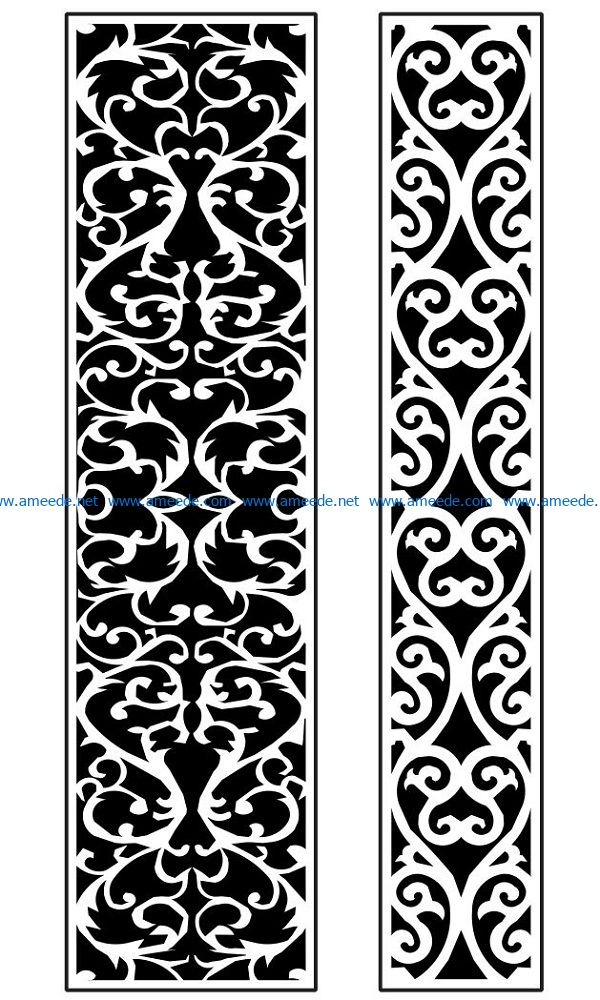 Design pattern panel screen AN00071319 file cdr and dxf free vector download for Laser cut CNC