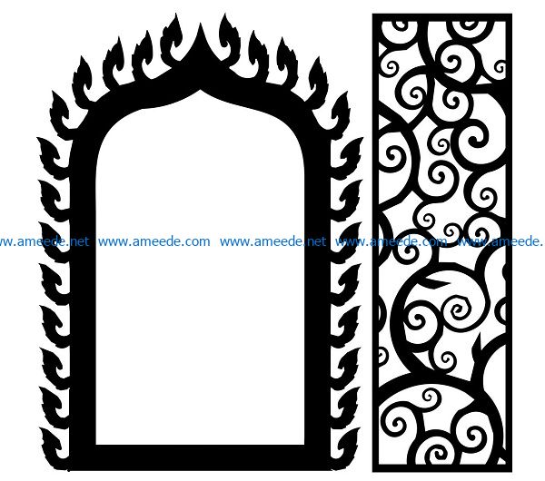 Design pattern panel screen AN00071322 file cdr and dxf free vector download for Laser cut CNC 5 Design pattern panel screen AN00071322 file cdr and dxf free vector download for Laser cut CNC