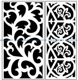 Design pattern panel screen AN00071324 file cdr and dxf free vector download for Laser cut CNC