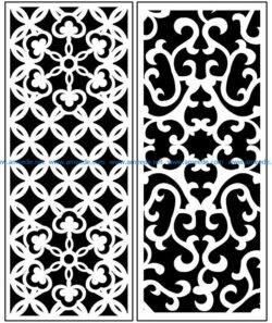 Design pattern panel screen AN00071325 file cdr and dxf free vector download for Laser cut CNC
