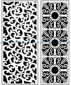 Design pattern panel screen AN00071327 file cdr and dxf free vector download for Laser cut CNC