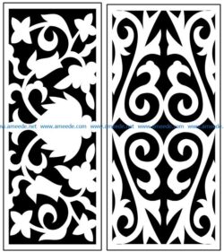 Design pattern panel screen AN00071329 file cdr and dxf free vector download for Laser cut CNC