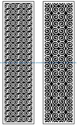 Design pattern panel screen AN00071330 file cdr and dxf free vector download for Laser cut CNC