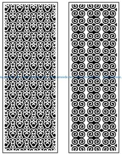 Design pattern panel screen AN00071331 file cdr and dxf free vector download for Laser cut CNC