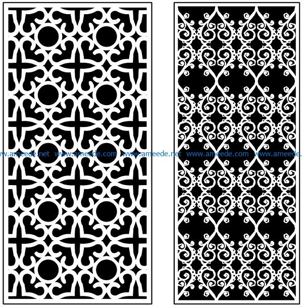 Design pattern panel screen AN00071332 file cdr and dxf free vector download for Laser cut CNC