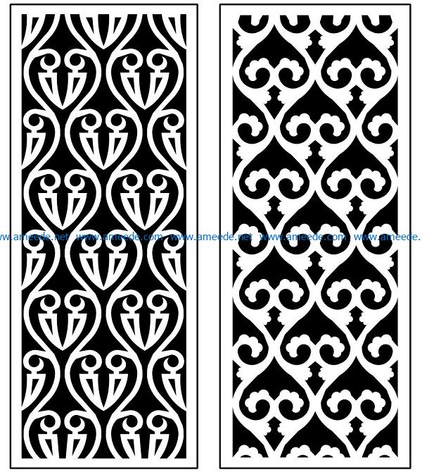 Design pattern panel screen AN00071333 file cdr and dxf free vector download for Laser cut CNC