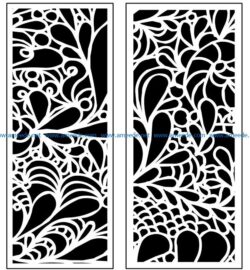 Design pattern panel screen AN00071334 file cdr and dxf free vector download for Laser cut CNC