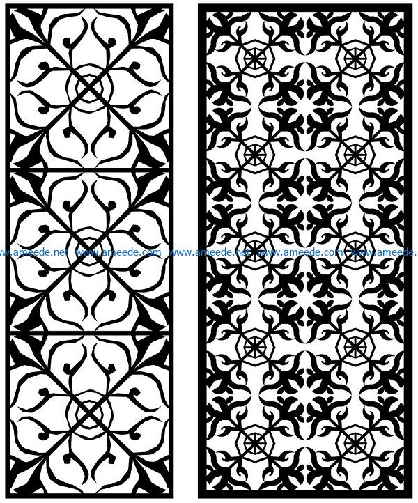 Design pattern panel screen AN00071335 file cdr and dxf free vector download for Laser cut CNC