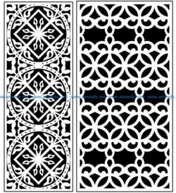 Design pattern panel screen AN00071336 file cdr and dxf free vector download for Laser cut CNC