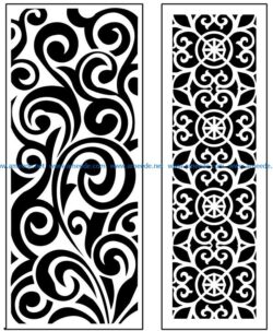 Design pattern panel screen AN00071337 file cdr and dxf free vector download for Laser cut CNC