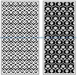 Design pattern panel screen AN00071338 file cdr and dxf free vector download for Laser cut CNC
