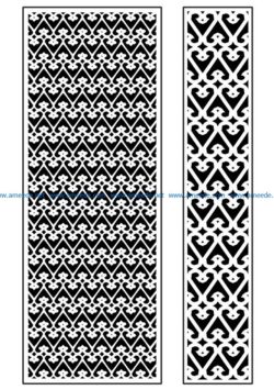 Design pattern panel screen AN00071339 file cdr and dxf free vector download for Laser cut CNC