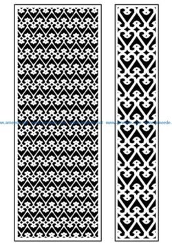 Design pattern panel screen AN00071339 file cdr and dxf free vector download for Laser cut CNC