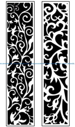 Design pattern panel screen AN00071344 file cdr and dxf free vector download for Laser cut CNC