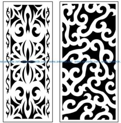 Design pattern panel screen AN00071345 file cdr and dxf free vector download for Laser cut CNC