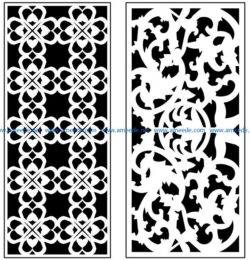 Design pattern panel screen AN00071346 file cdr and dxf free vector download for Laser cut CNC