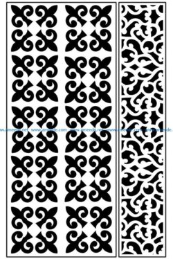 Design pattern panel screen AN00071347 file cdr and dxf free vector download for Laser cut CNC