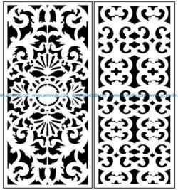 Design pattern panel screen AN00071348 file cdr and dxf free vector download for Laser cut CNC
