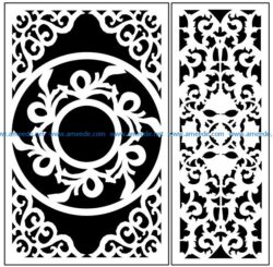 Design pattern panel screen AN00071349 file cdr and dxf free vector download for Laser cut CNC