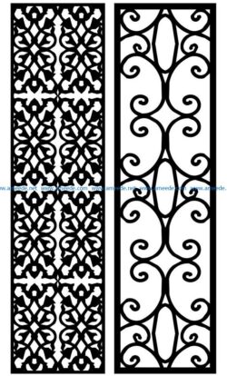 Design pattern panel screen AN00071351 file cdr and dxf free vector download for Laser cut CNC