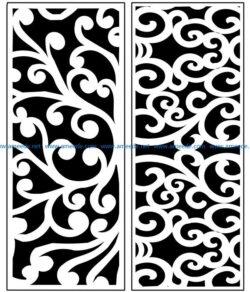 Design pattern panel screen AN00071352 file cdr and dxf free vector download for Laser cut CNC