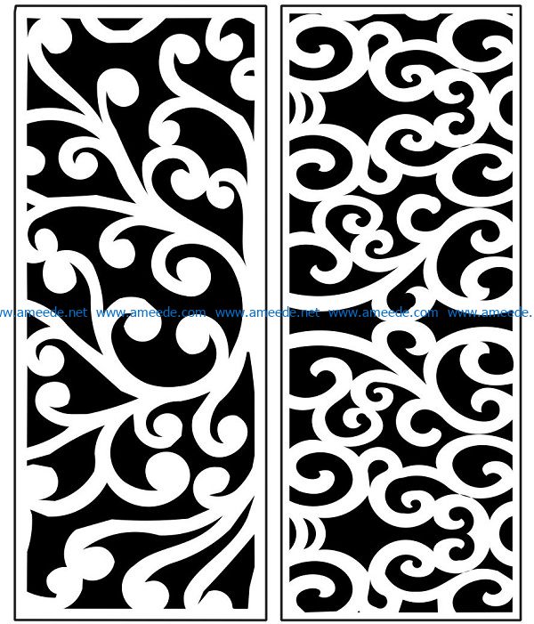 Design pattern panel screen AN00071352 file cdr and dxf free vector download for Laser cut CNC 5 Design pattern panel screen AN00071352 file cdr and dxf free vector download for Laser cut CNC