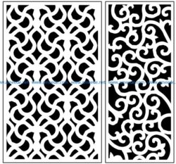 Design pattern panel screen AN00071353 file cdr and dxf free vector download for Laser cut CNC