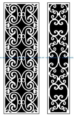Design pattern panel screen AN00071354 file cdr and dxf free vector download for Laser cut CNC