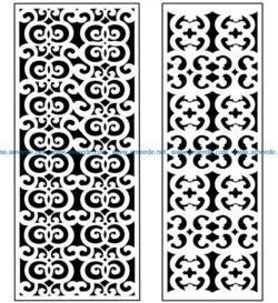 Design pattern panel screen AN00071355 file cdr and dxf free vector download for Laser cut CNC