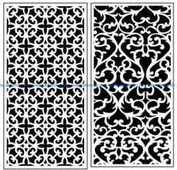 Design pattern panel screen AN00071359 file cdr and dxf free vector download for Laser cut CNC