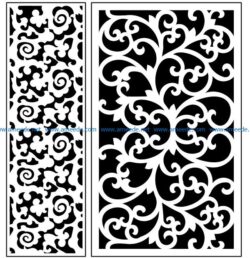Design pattern panel screen AN00071360 file cdr and dxf free vector download for Laser cut CNC