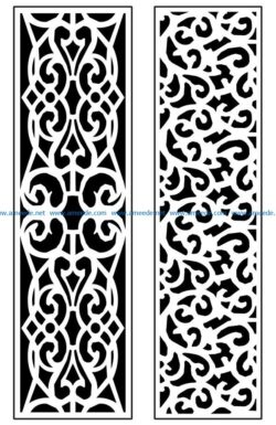 Design pattern panel screen AN00071361 file cdr and dxf free vector download for Laser cut CNC