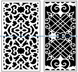 Design pattern panel screen AN00071363 file cdr and dxf free vector download for Laser cut CNC