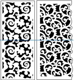 Design pattern panel screen AN00071364 file cdr and dxf free vector download for Laser cut CNC