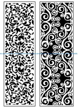 Design pattern panel screen AN00071365 file cdr and dxf free vector download for Laser cut CNC