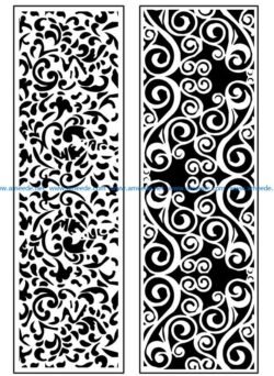Design pattern panel screen AN00071365 file cdr and dxf free vector download for Laser cut CNC