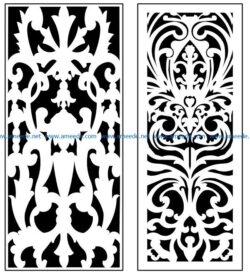 Design pattern panel screen AN00071369 file cdr and dxf free vector download for Laser cut CNC