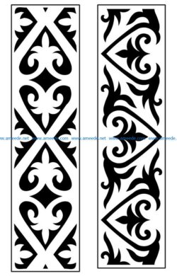 Design pattern panel screen AN00071370 file cdr and dxf free vector download for Laser cut CNC