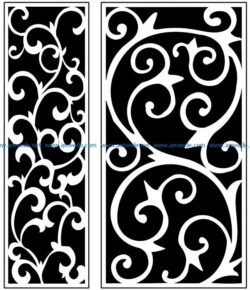Design pattern panel screen AN00071372 file cdr and dxf free vector download for Laser cut CNC
