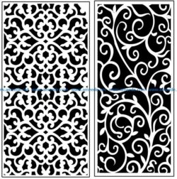 Design pattern panel screen AN00071374 file cdr and dxf free vector download for Laser cut CNC